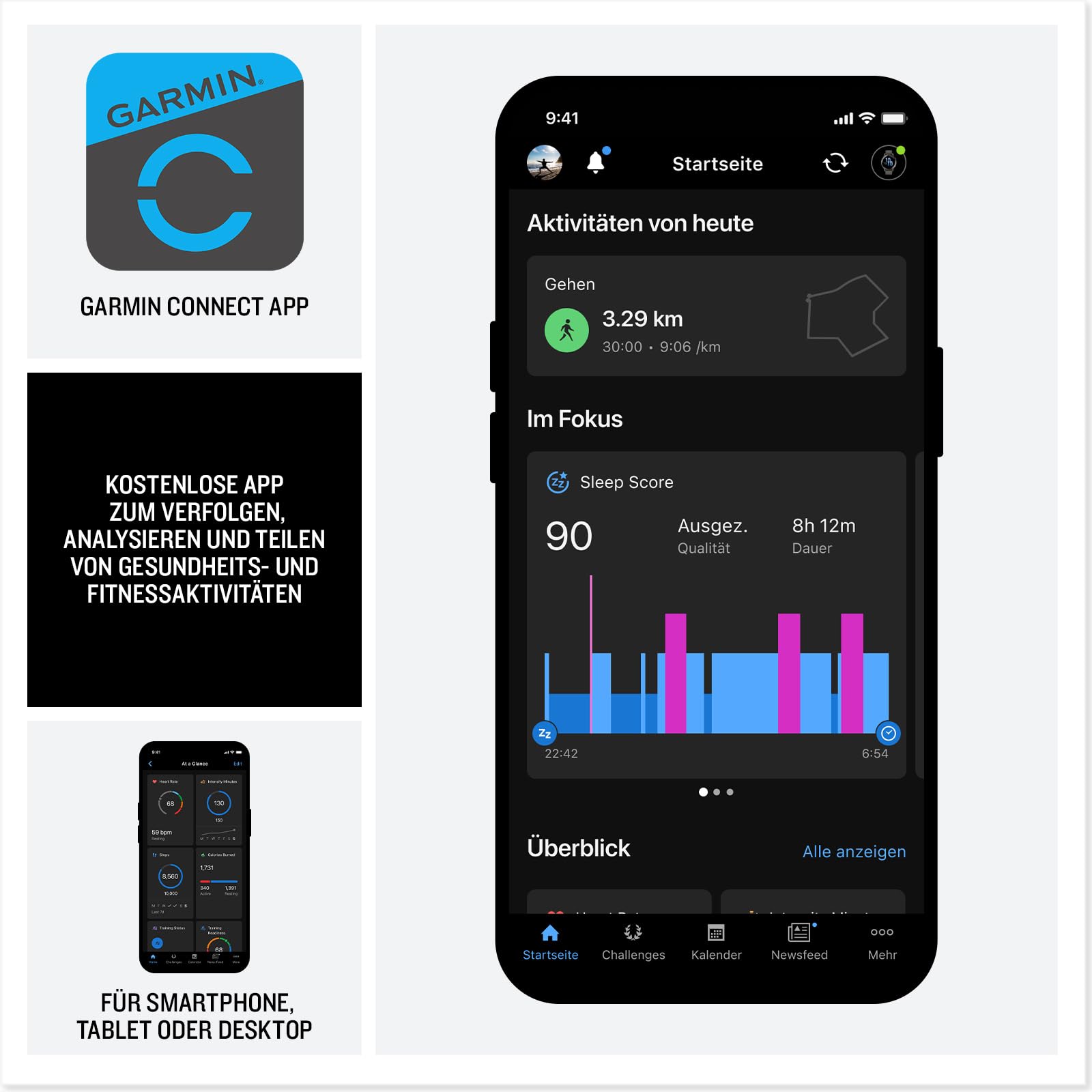Garmin Venu 4 41mm Fitness-Smartwatch, 1,2" AMOLED, 80+ Sport-Apps, EKG, Fitness Coach, Telefonie, Taschenlampe, 10 Tage