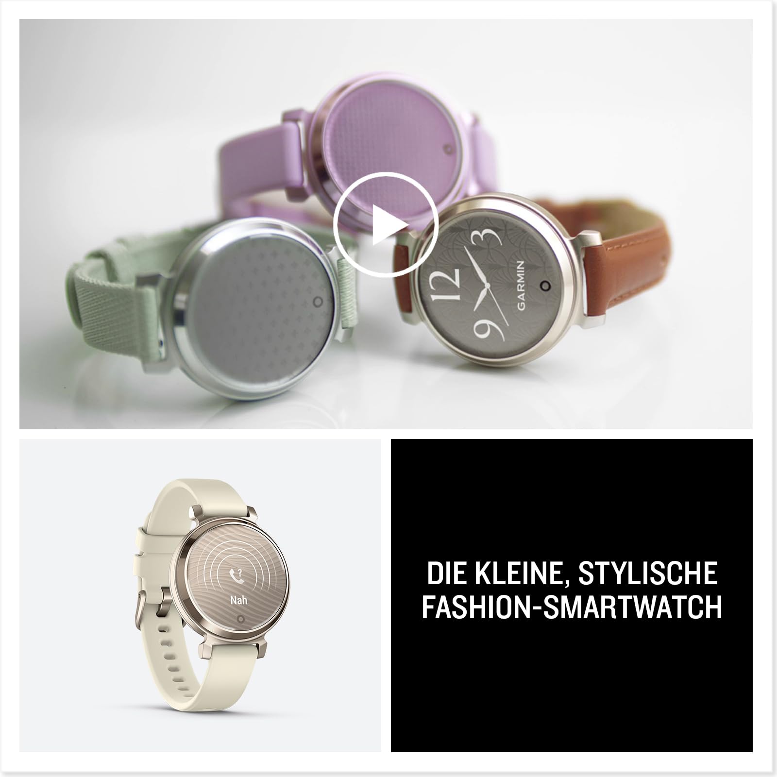 Garmin Lily 2 35mm Fashion-Smartwatch, 0,9" Touchdisplay, 15+ Sport-Apps, Fitness- & Gesundheitsdaten, 5 Tage Akku