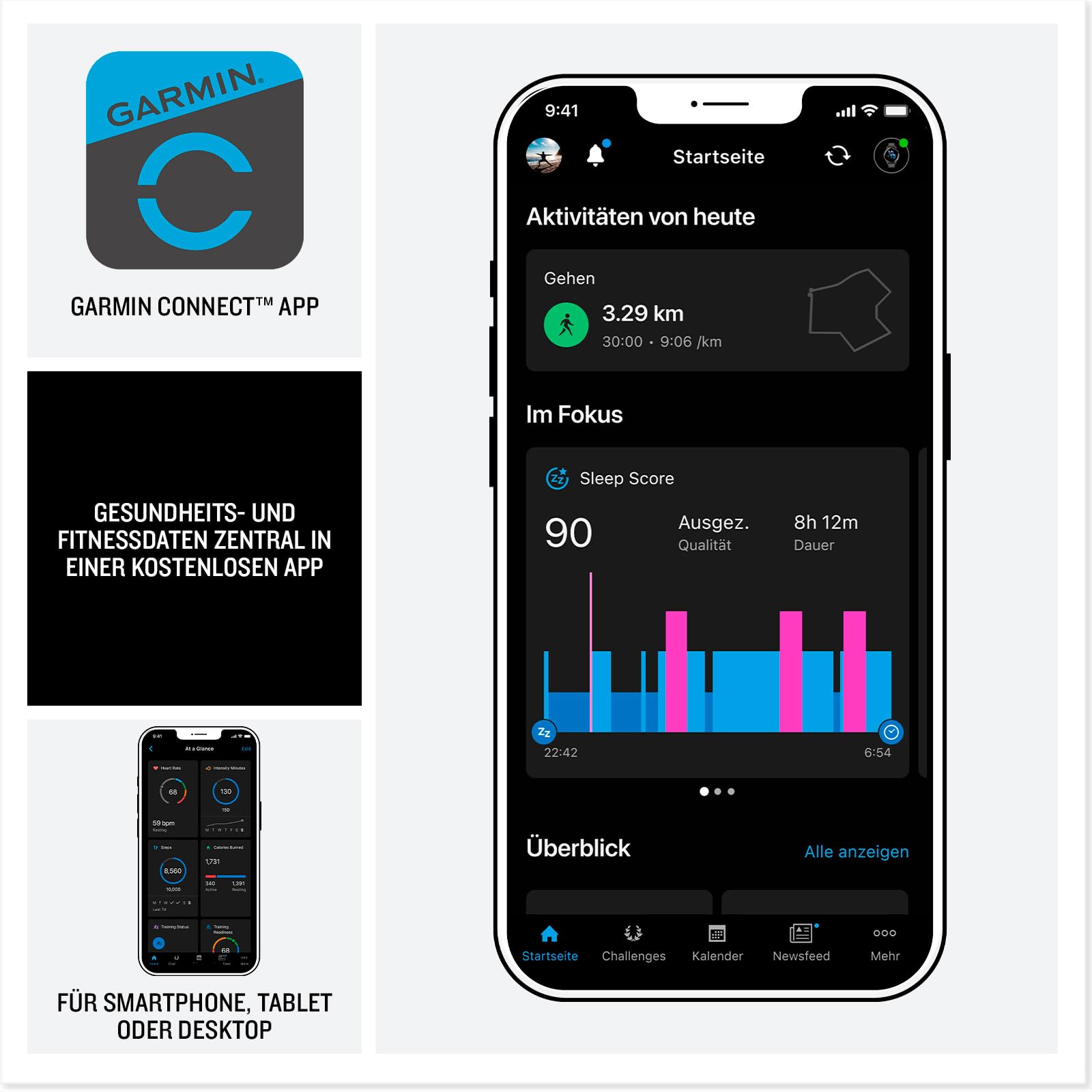 Garmin vívoactive 6 42mm Fitness-Smartwatch, 1,2" AMOLED, 80+ Sport-Apps, GarminPay, Health & Training, 11 Tage Akku
