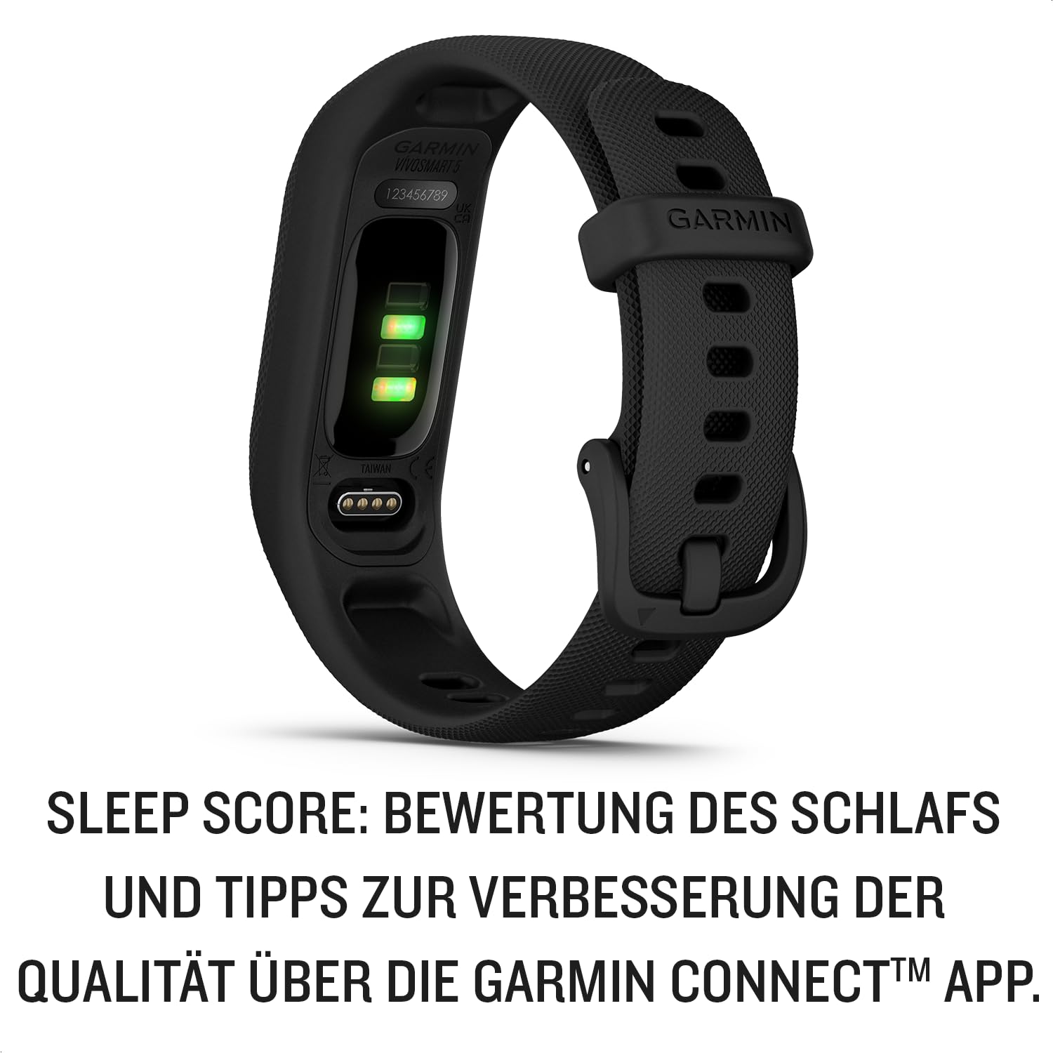 Garmin vívosmart 5 Fitness-Tracker, OLED-Touchdisplay, Schlaf- & Herzfrequenzmessung, Notfallhilfe, 7 Tage Akkulaufzeit
