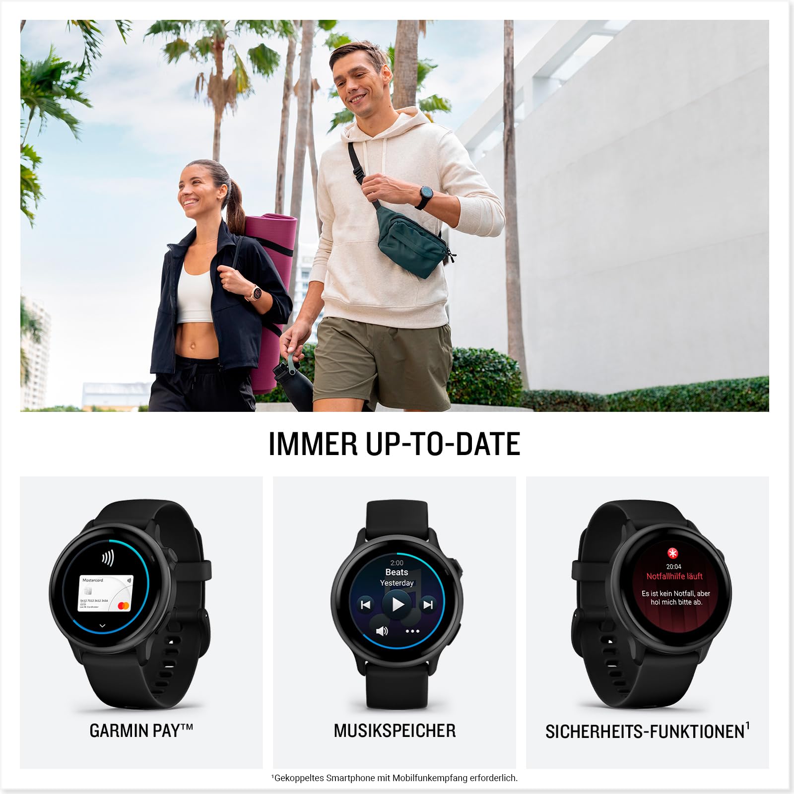 Garmin vívoactive 6 42mm Fitness-Smartwatch, 1,2" AMOLED, 80+ Sport-Apps, GarminPay, Health & Training, 11 Tage Akku