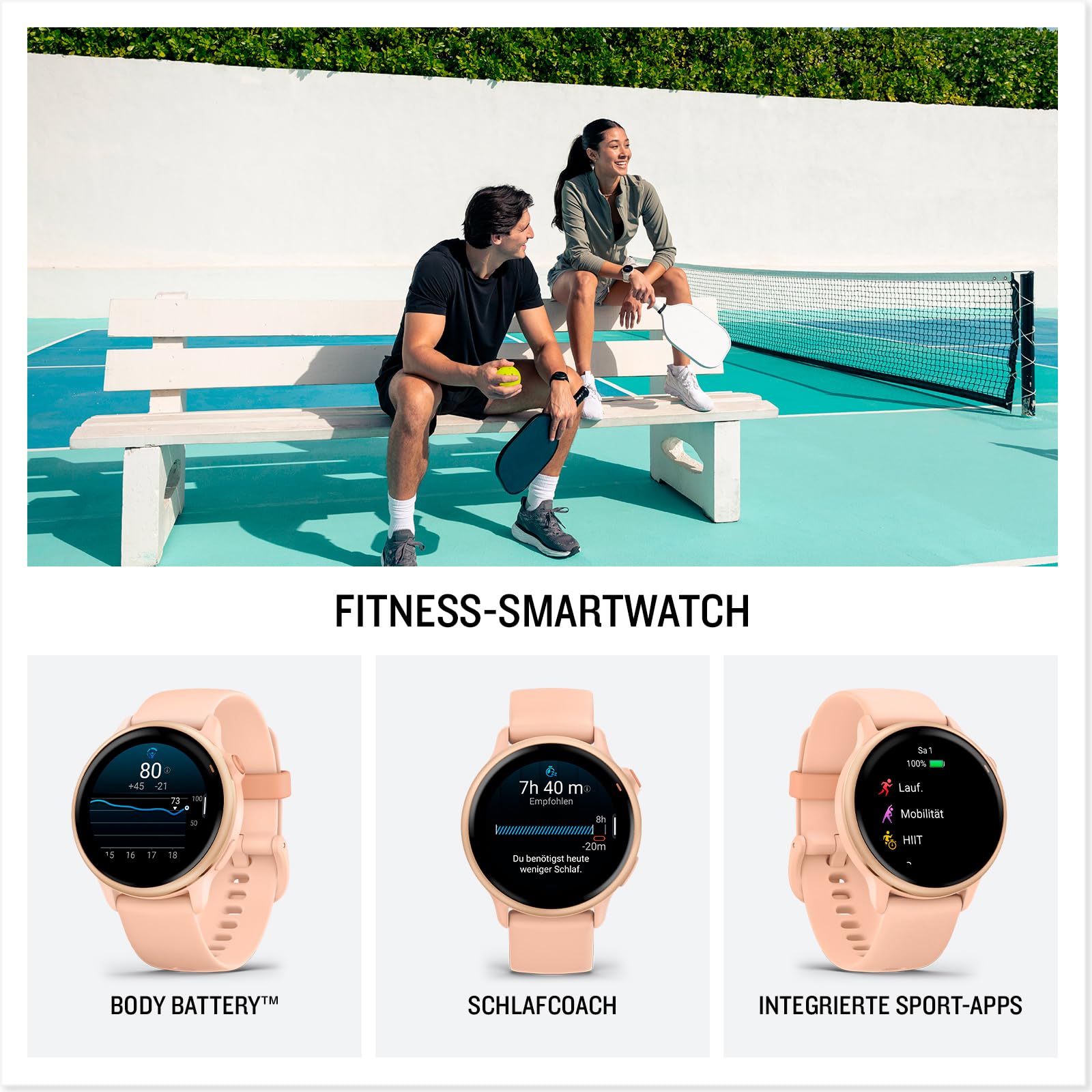 Garmin vívoactive 6 42mm Fitness-Smartwatch, 1,2" AMOLED, 80+ Sport-Apps, GarminPay, Health & Training, 11 Tage Akku