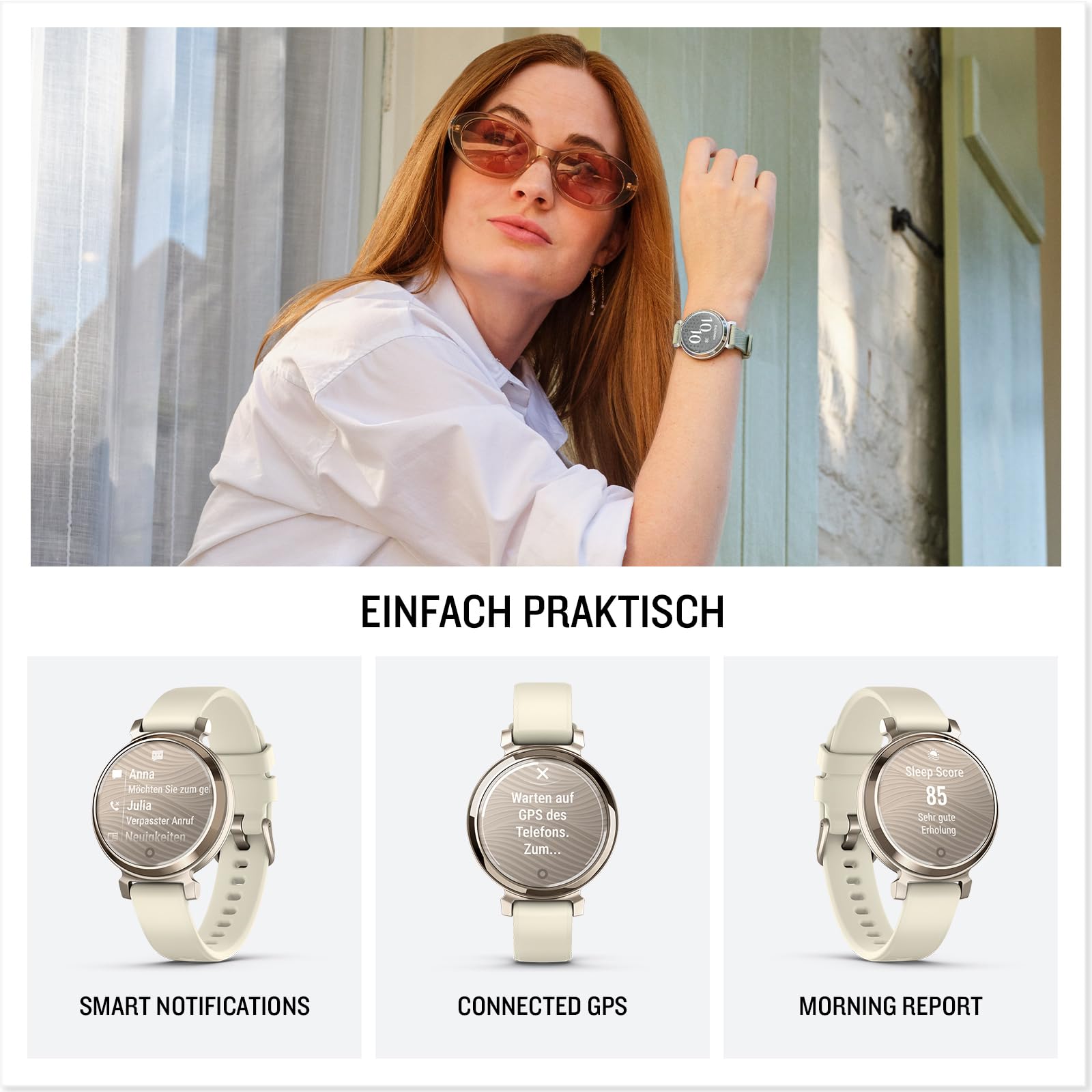 Garmin Lily 2 35mm Fashion-Smartwatch, 0,9" Touchdisplay, 15+ Sport-Apps, Fitness- & Gesundheitsdaten, 5 Tage Akku