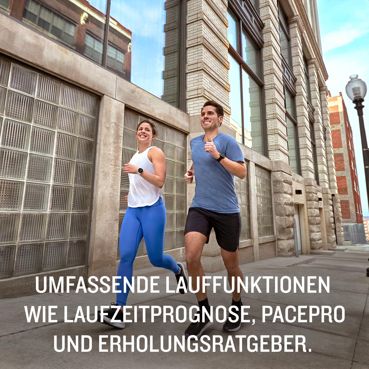 Garmin Forerunner 55 GPS-Laufuhr, 1,04" Always-On Display, Trainingsempfehlungen, Prognosen, Sport-Apps, 14 Tage Akku